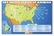 Incrediline W-0023-1824 Oh Say Can You See-US Map Mural - Incrediwall - 24 Inches x 18 Inches