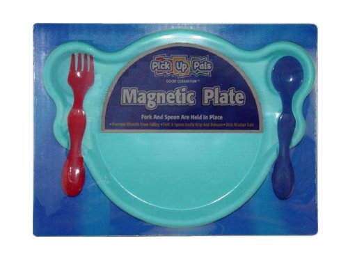 Pick up Pals - Children's Magnetic Plate, Fork and Spoon Set