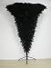 Artificial Christmas Umbrella Tree - 270cm, Black