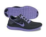 Nike WMNS Free Run+ 3 Damen Laufschuh schwarz/violett, Größe:9.5 (41)