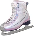 Riedell 615 Girls (White/Pink) Soft Boot Ice Skates - GR4 Blade - Size 3