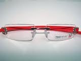 Tag Heuer - TAG Heuer TH7103 Col.003 Red Rimless Frame 53mm Eyeglasses