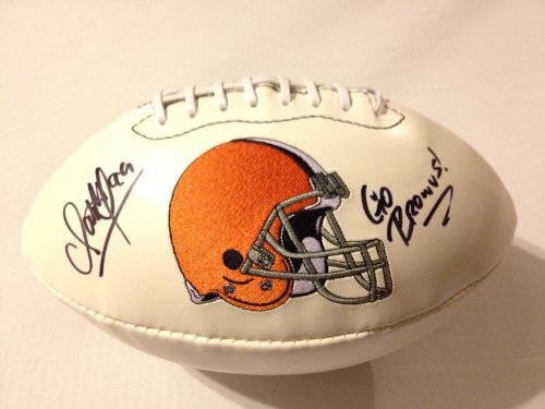 Cleveland Browns SCOTT FUJITA Signed Autographed Logo Football INSC. 