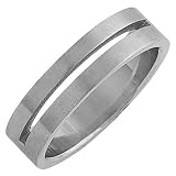 Fascinating Mens Stainless Steel Laser Cut Ring Sz 10