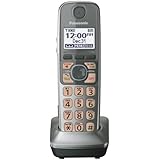 Panasonic KX-TGA470S Extra Handset for KX-TG77XX Cordless Phones Series, Silver