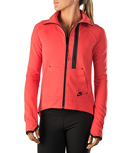 Nike Womens Tech Fleece Moto Cape Darling Red/Black