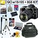 Nikon D90 DX 12.3MP Digital SLR Camera with 18-105mm f/3.5-5.6G ED AF-S VR DX Nikkor Zoom Lens + 8GB Deluxe Willoughbys Accessory Kit