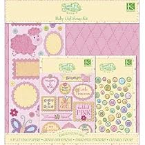 Sweet Pea Scrap Kit 12"X12"-Baby Girl