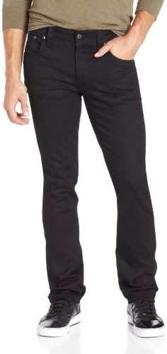 Nudie Jeans Men's Thin Finn Tapered Slim Fit Jean in Organic Black Ring