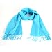 New Softer Than Cashmere Solid Color Long Fringe Scarf Shawl Wrap 72x12 Turquoise Blue