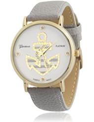 Brinley Co. Nautical Rhinestone Accent Faux Leather Strap Watch