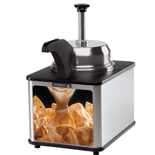 Hot Fudge or Nacho Cheese Topping Dispenser with Pump & Spout