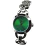 Ladies Color Action Stainless Steel Bracelet Green Watch New with Warranty