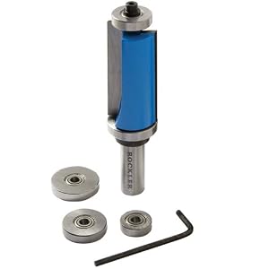 Small Trim Router Bit Kit, 3/4" Dia. x 1" L, for 1" Thick Doors - Flush