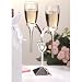 Silver-plated Heart Champagne Flute Set