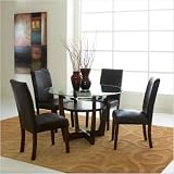 Apollo Round Dining Table in Deep Brown Cherry