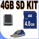 4GB SD / HC Memory Card Secure Digital BigVALUEInc Accessory Saver Bundle f ....