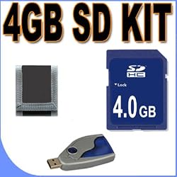 4GBSD/HCMemoryCardSecureDigitalBigVALUEIncAccessorySaverBundleforPanasonicCameras