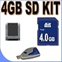 4GB SD / HC Memory Card Secure Digital BigVALUEInc Accessory Saver Bundle for Nikon Digital Cameras