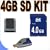 4GB SD / HC Memory Card Secure Digital BigVALUEInc Accessory Saver Bundle for Pentax Cameras