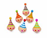 Produkt-Bild: Small Foot Company 6138 - Kreisel Clown, 6er Set