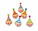Small Foot Company 6138 - Kreisel Clown, 6er Set