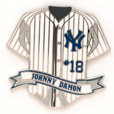 NEW YORK YANKEES OFFICIAL LOGO SILVER LAPEL PIN