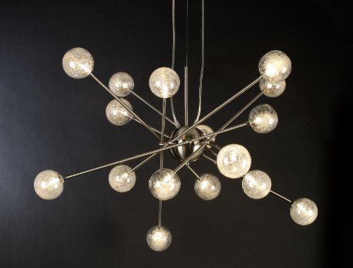 Trend Lighting TP6366-16 16 Light Galaxia Chandelier, Brushed