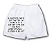 White Boxer Short with A difference of tastes in jokes is a great strain on the affec...