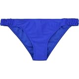 FULL TILT Solid Smocked Side Bikini Bottoms