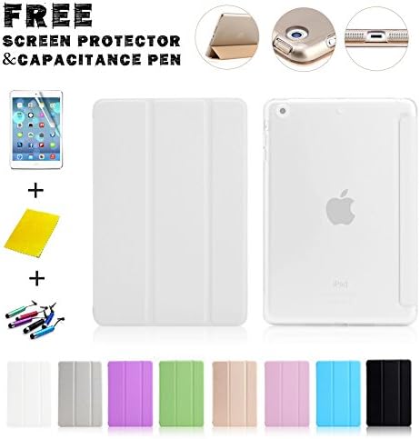 Super Slim&amp;Simple Triple-folding Smart Case for iPad mini1/iPad mini2/iPad mini3 (White)