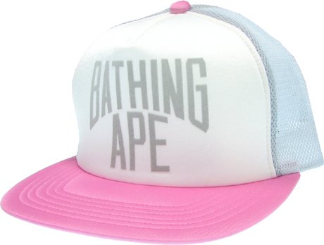 Size【フリー】A BATHING APE(エイプ) 08SS NYCフルロゴメッシュキャップ 金沢カラー【ピンク灰白】【新品】