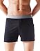 DAVID ARCHY Men's 2 Pack Rib Micro Modal Soft Boxer Shorts