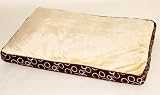 Hundekissen / Hundebett Gr. L - 88 x 58 x 12 cm - Beige/Braun - 30191