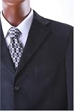 Men's Single Breasted 3 Button Black Sport Coat, Dual Side Vents, New For The Season!