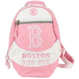 Boston Red Sox - Logo Pink Juniors Backpack MLB Pro Baseball