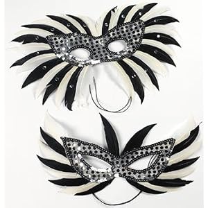 party mask, masks, masquerade Halloween, prom mask, feather mask, eye mask, sequin eye mask, silver mask, black & white mask
