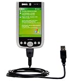 Classic Straight USB Cable for the Dell Axim X50v with Power Hot Sync and Charge capabilities - Gomadic Brand w/ TipExchange Technology
