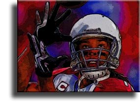 Completely Handpainted American Football Sport Painting, Custom Order FL4761, Oil on Canvas, with Option to Paint Jerry, Brett & Co. from Any Other Favorite Photograph or Picture, Unframed, Size 16