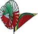 Watermelon Triple Wind Spinner Windspinner