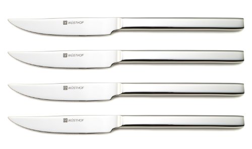 Wusthof 4-Piece Stainless Steak Set