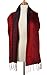 Fandori Silk Scarf with Contrasting Color-Red/black