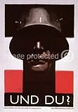 Discover More - Click Here! 41RxHQFBU2L. SL160 Vintage German WW2 Military Propaganda Poster Und Du