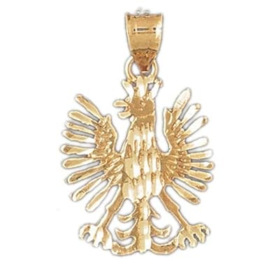 Cheap Girls Jewelry Dazzlers Solid 14k Gold Eagle Charm Pendant Available in three colors from jewelsberry (weights: 2.4 grams only) For Sale