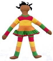 Organic Cotton Abbee Doll - 19" Amber Skinned, Ethnic Doll - Safe, Non-toxic