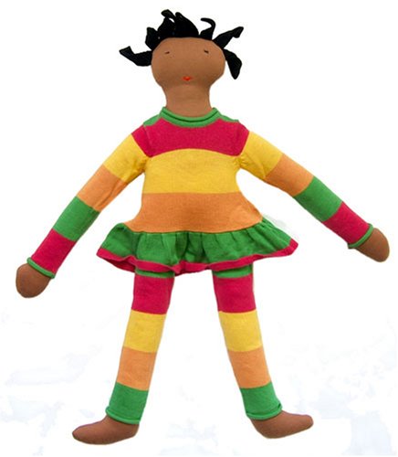 Childrens Toyshop  Toys : Organic Cotton Abbee Doll - 19" Amber Skinned, Ethnic Doll - Safe, Non-toxic