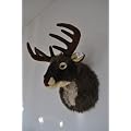 Pl�schtier Hirschkopf Pl�schtroph�e Hirsch Troph�e Weihnachtsdeko Hirschgeweih
