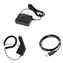 GTMax Rapid Car Charger w/ IC Chip + Home Travel Charger + USB Data Cable for Garmin