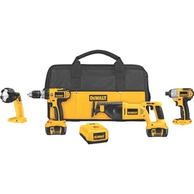 DEWALT DCK465L 18-Volt Cordless 4-Tool Combo Kit with XRP Li-Ion Battery Packs