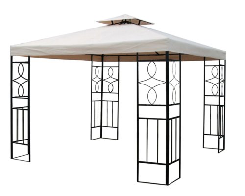 Gartenpavillon Romantika mit beigem Dach